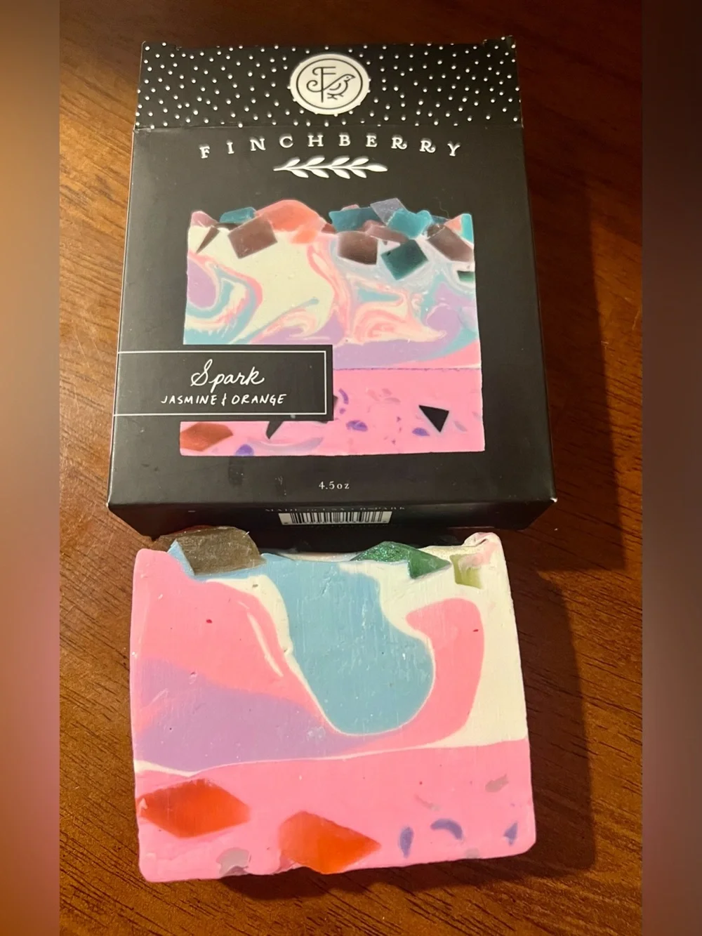 FinchBerry Spark Artisan Soap Jasmine Orange Vegan Handmade 4.5 oz Gift Bar